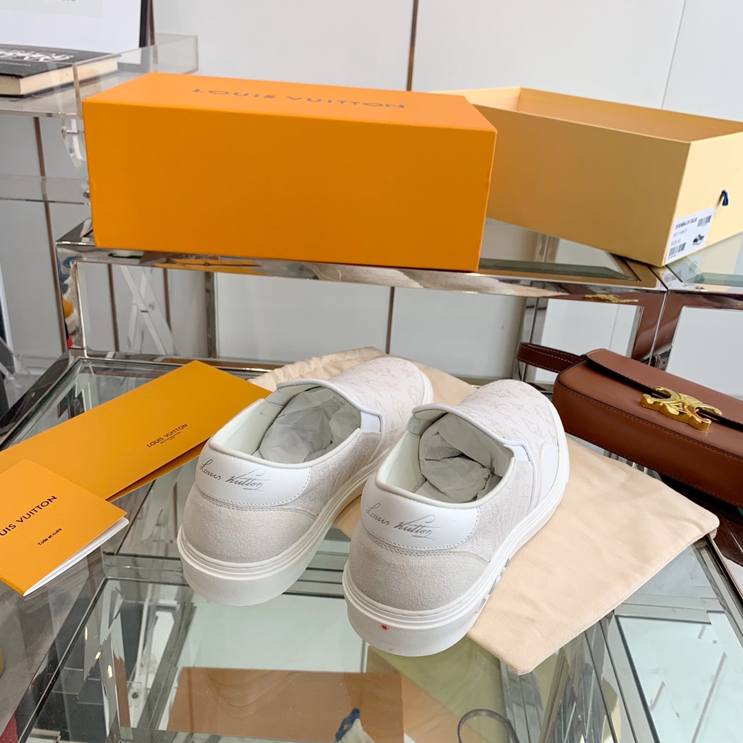 Louis Vuitton Women's Trocadero Slip On White For Women LV - Soul Replicas