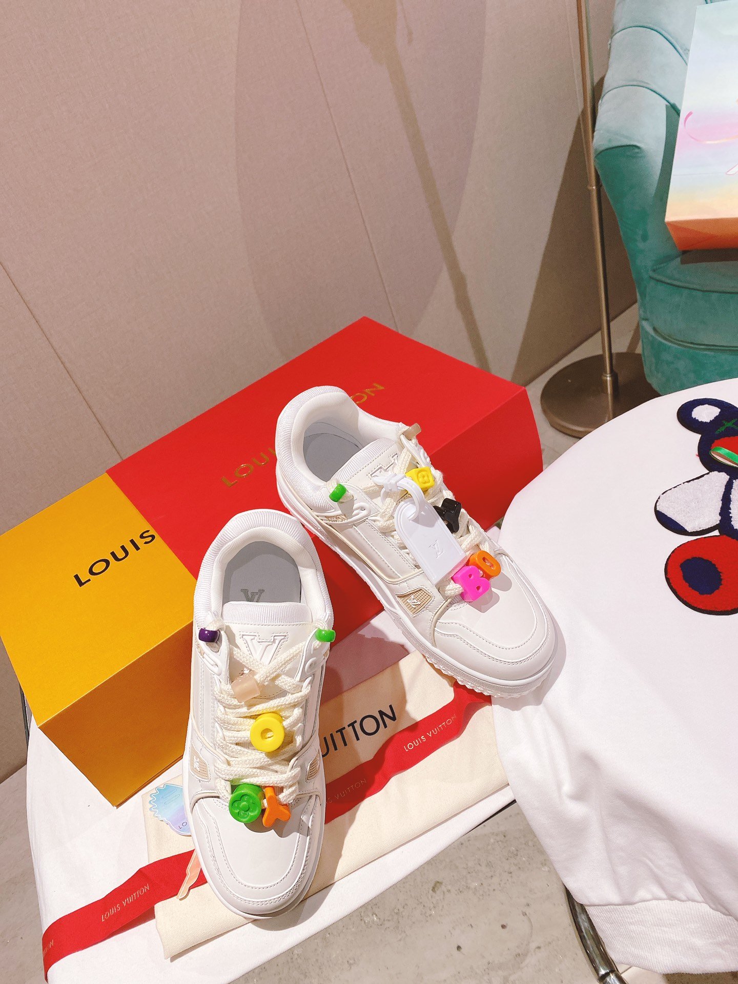 Louis Vuitton Women's LV Trainer Sneaker White For Women LV - Soul Replicas