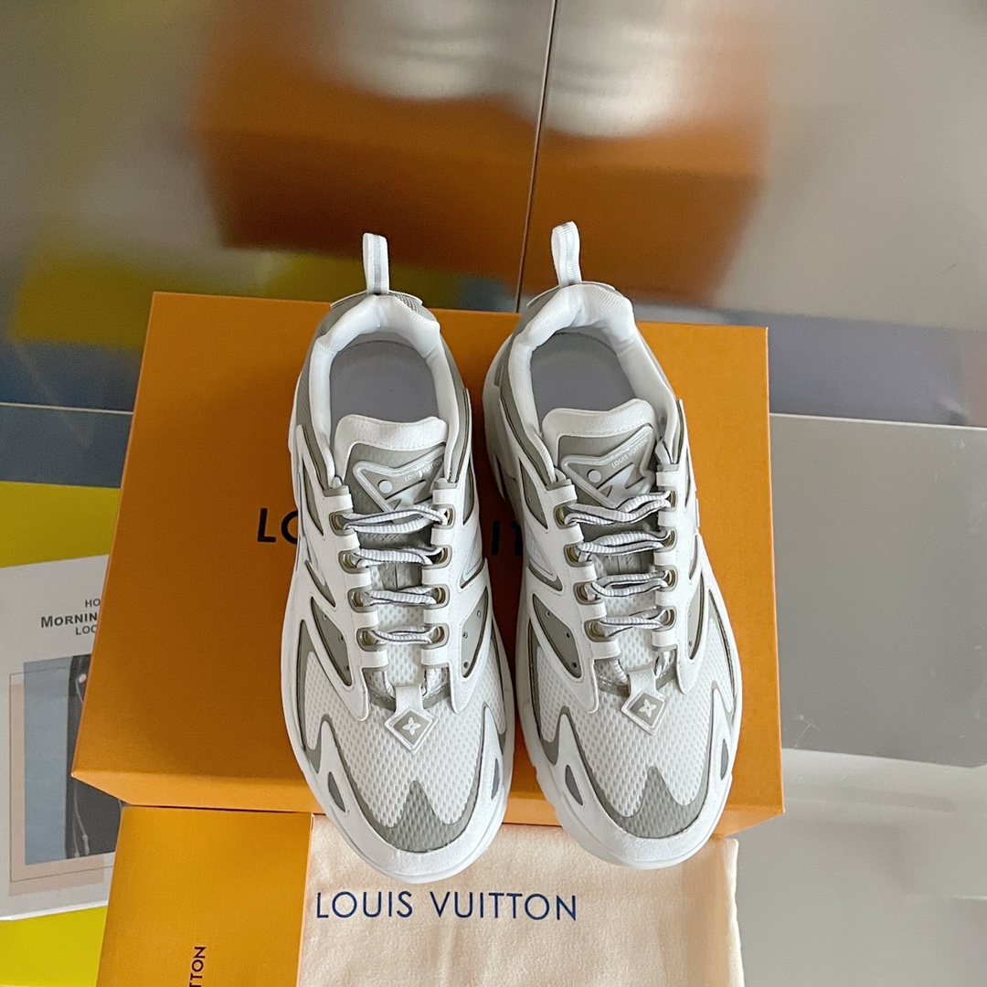 Louis Vuitton Women's LV Runner Tatic Sneaker White For Women LV 1A9TUZ - Soul Replicas