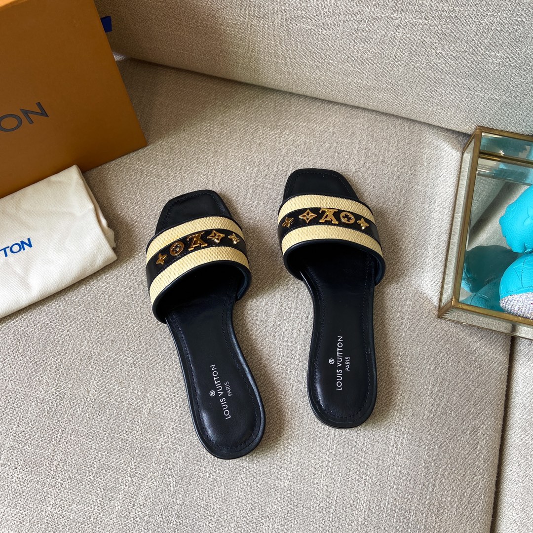 Louis Vuitton Women's Lock It Mule Black For Women LV - Soul Replicas