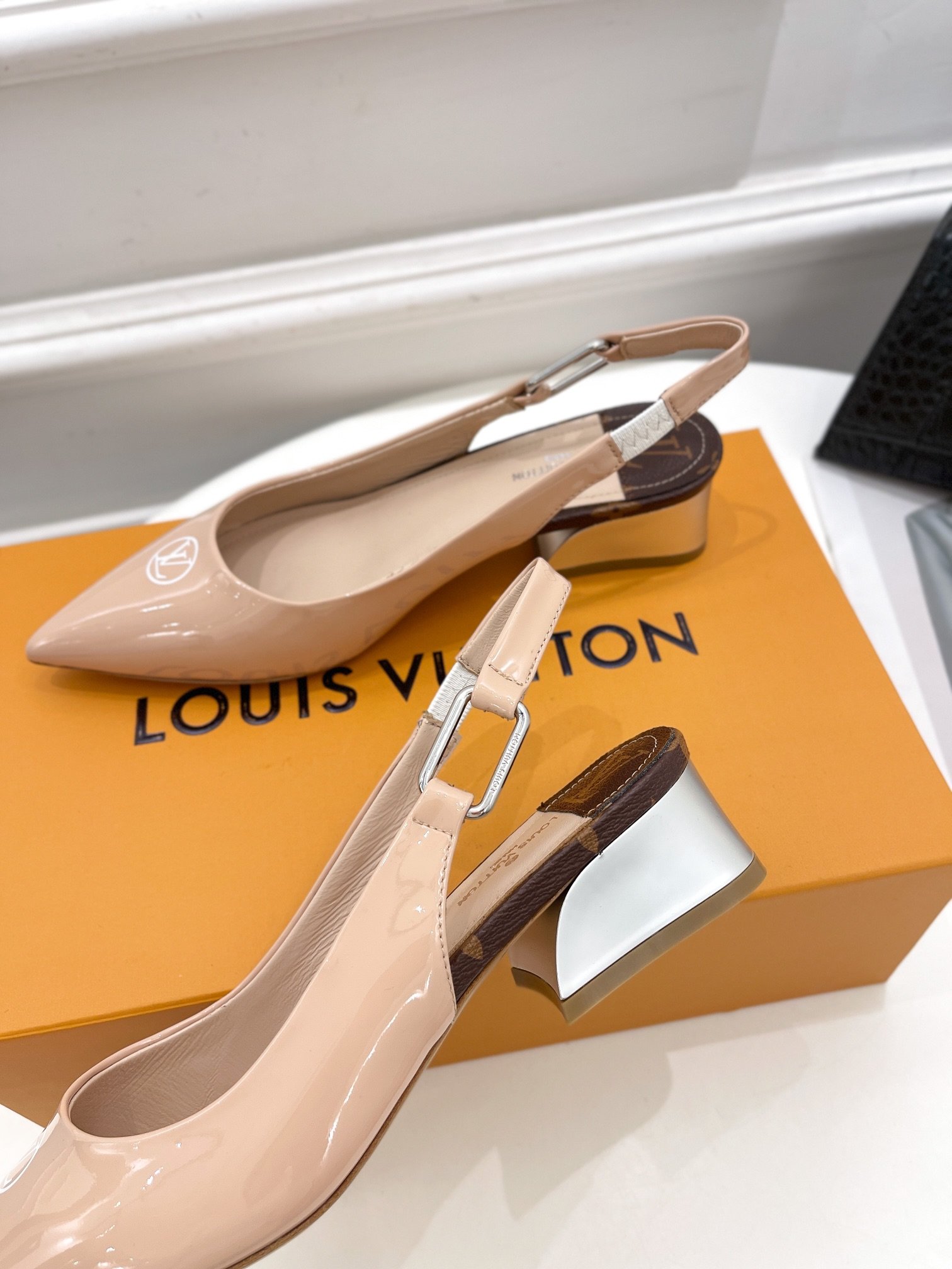 Louis Vuitton Magnetic Slingback Pump Nude For Women LV - Soul Replicas