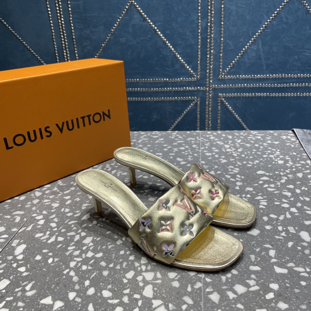Louis Vuitton Women's Revival Mule Gold For Women LV - Soul Replicas