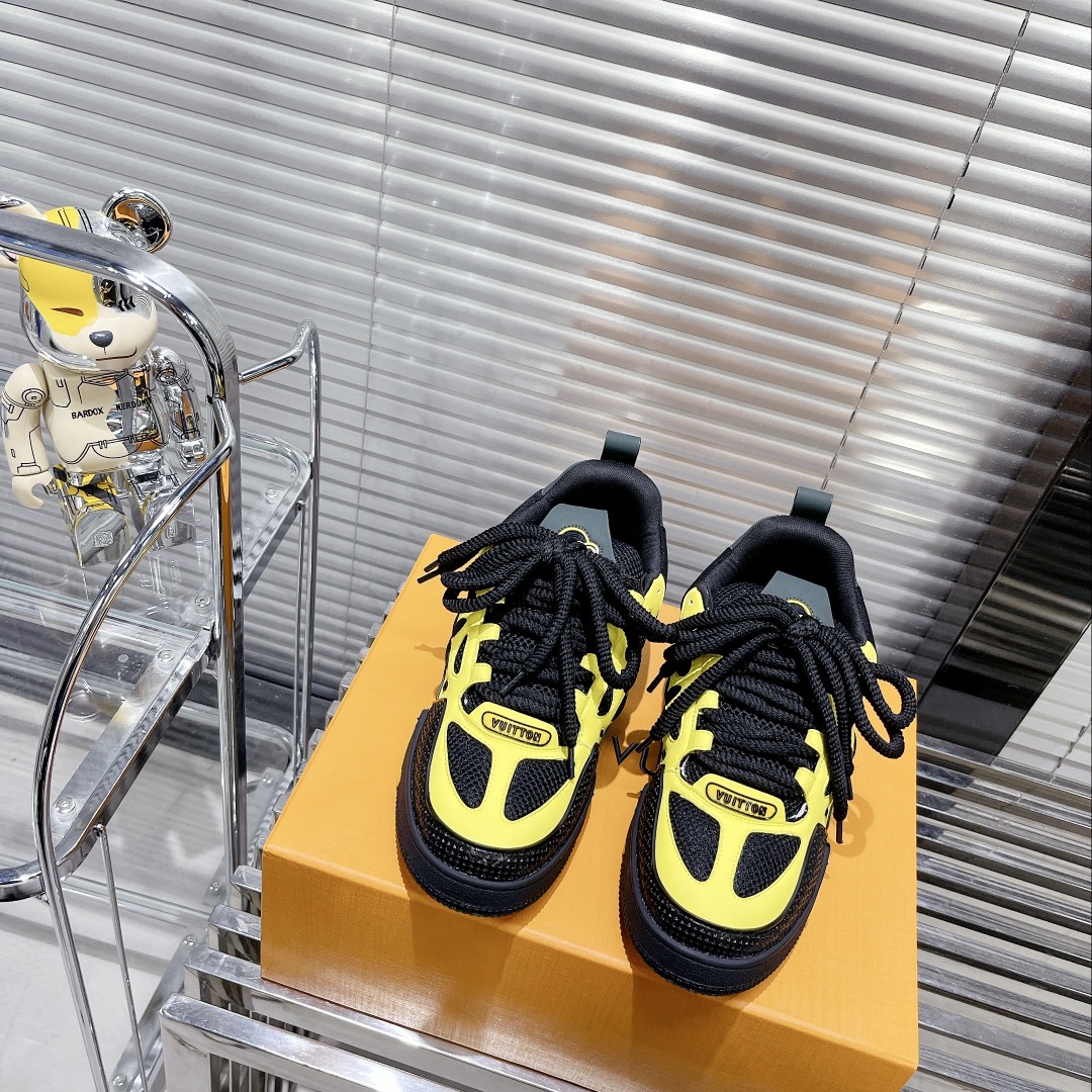 Louis Vuitton Women's Skate Sneakers Yellow For Women LV - Soul Replicas