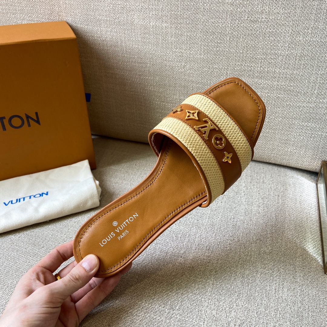 Louis Vuitton Women's Lock It Mule Brown For Women LV - Soul Replicas