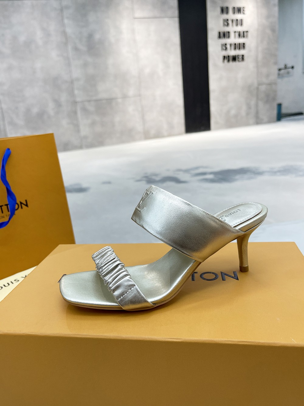 Louis Vuitton Women's Drapy Mule Gold For Women LV - Soul Replicas