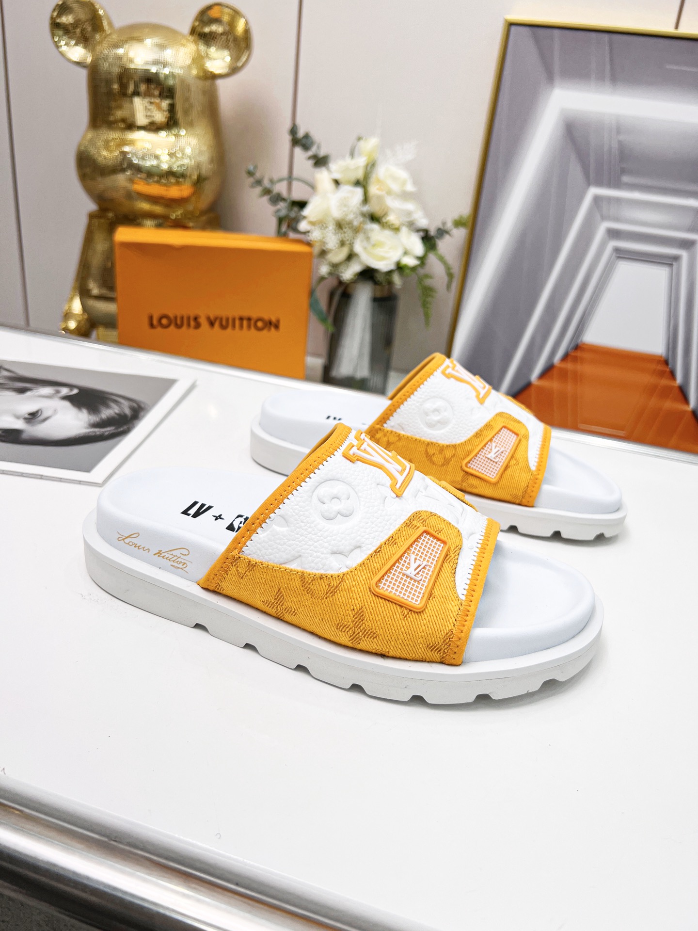 Louis Vuitton Women's Pool Pillow Comfort Mule Orange For Women LV - Soul Replicas