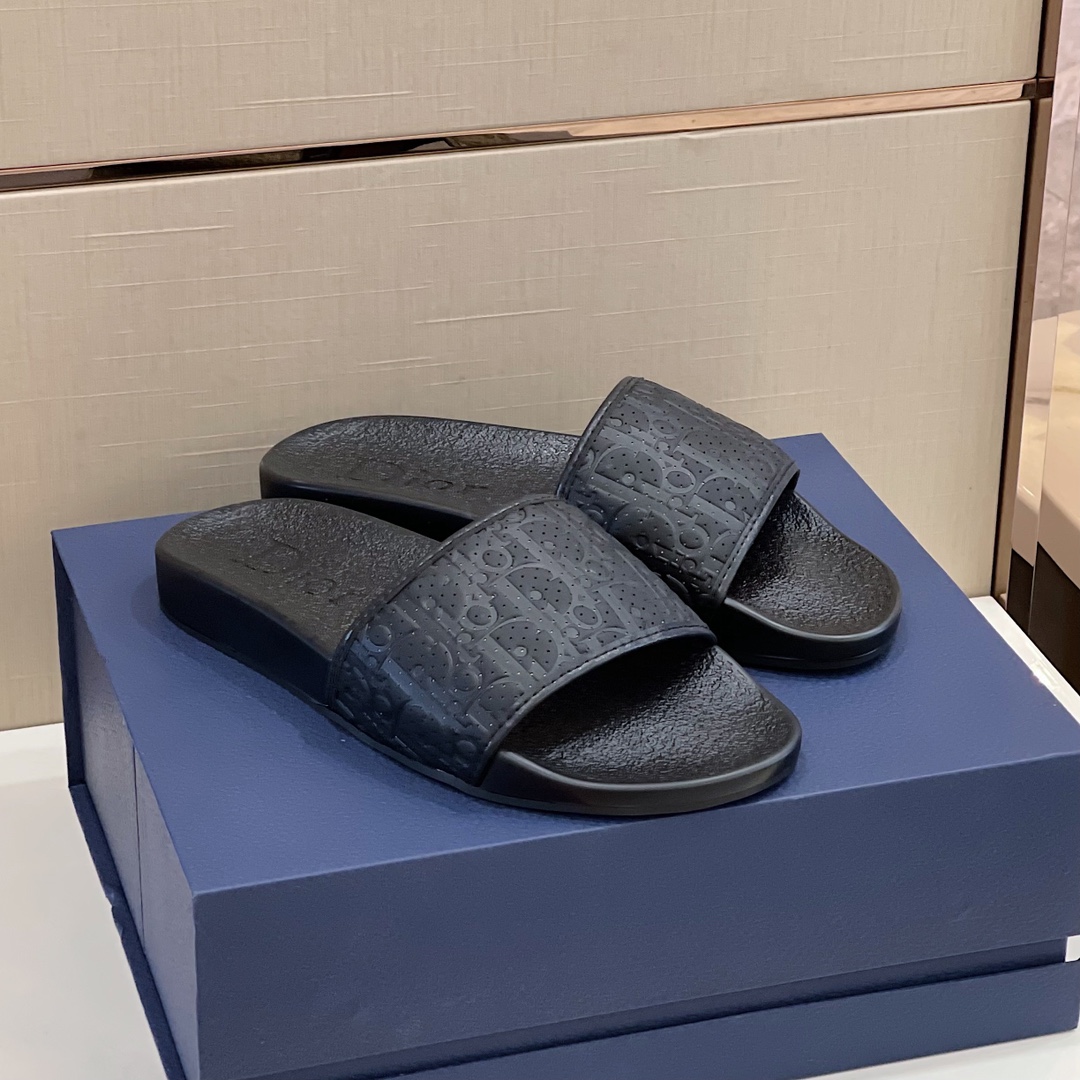 Christian Dior Aqua Sandal Black For Men CD - Soul Replicas