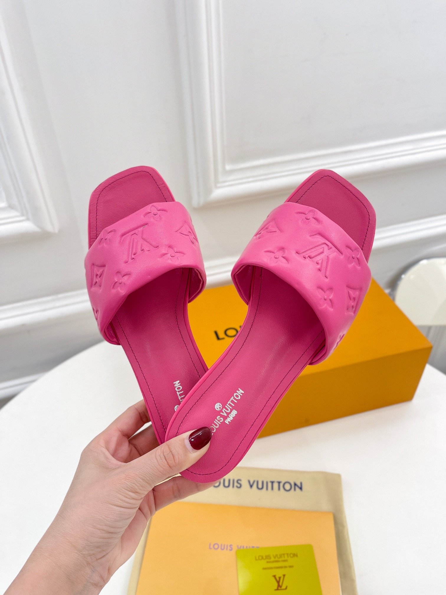 Louis Vuitton Women's Revival Flat Mule Pink For Women LV 1A9PAX - Soul Replicas