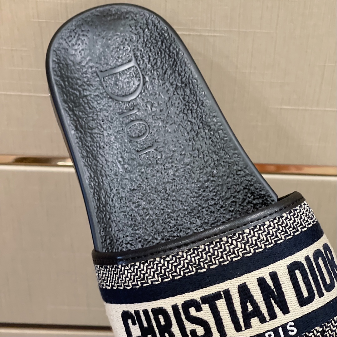 Christian Dior Aqua Sandal Black/White For Men CD - Soul Replicas