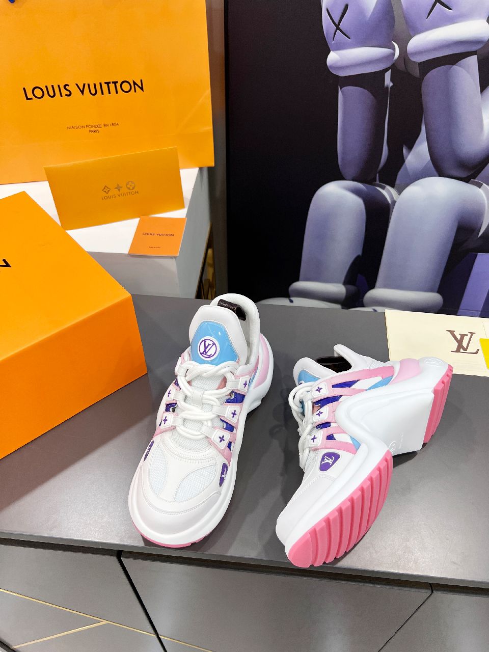 Louis Vuitton Women's LV Archlight Sneaker Pink And Blue For Women LV - Soul Replicas