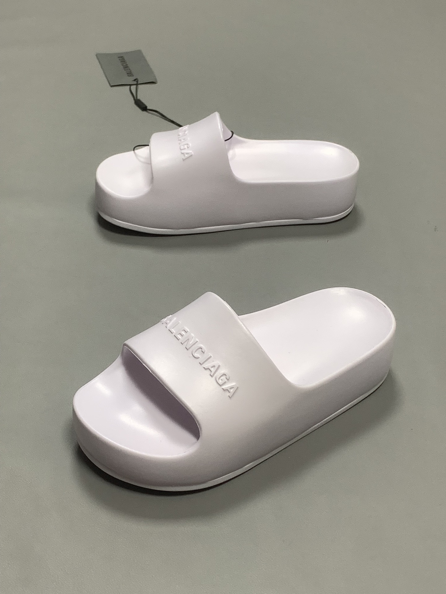 Balenciaga Pool Slide Sandal Light Purple For Women - Soul Replicas