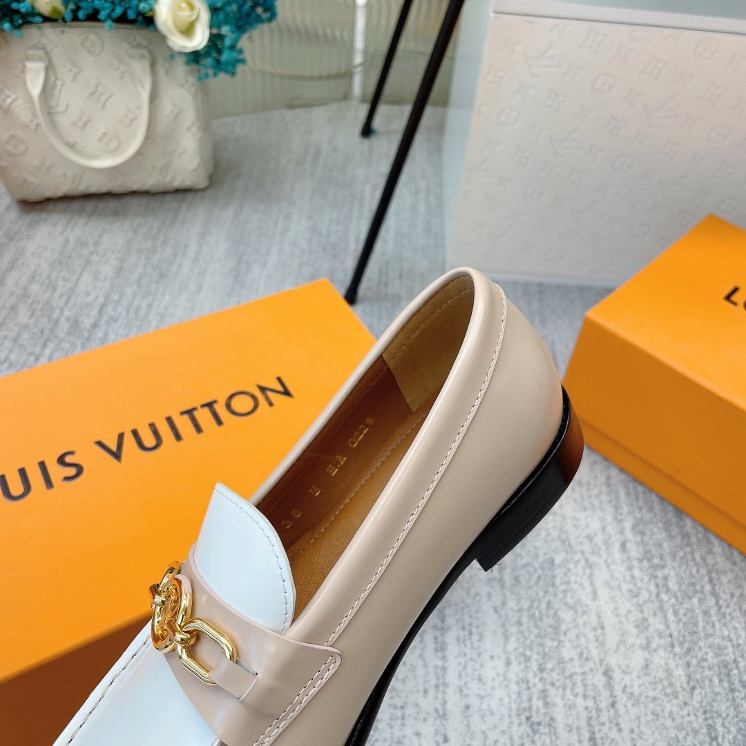Louis Vuitton Women's Chess Flat Loafe Beige For Women LV - Soul Replicas
