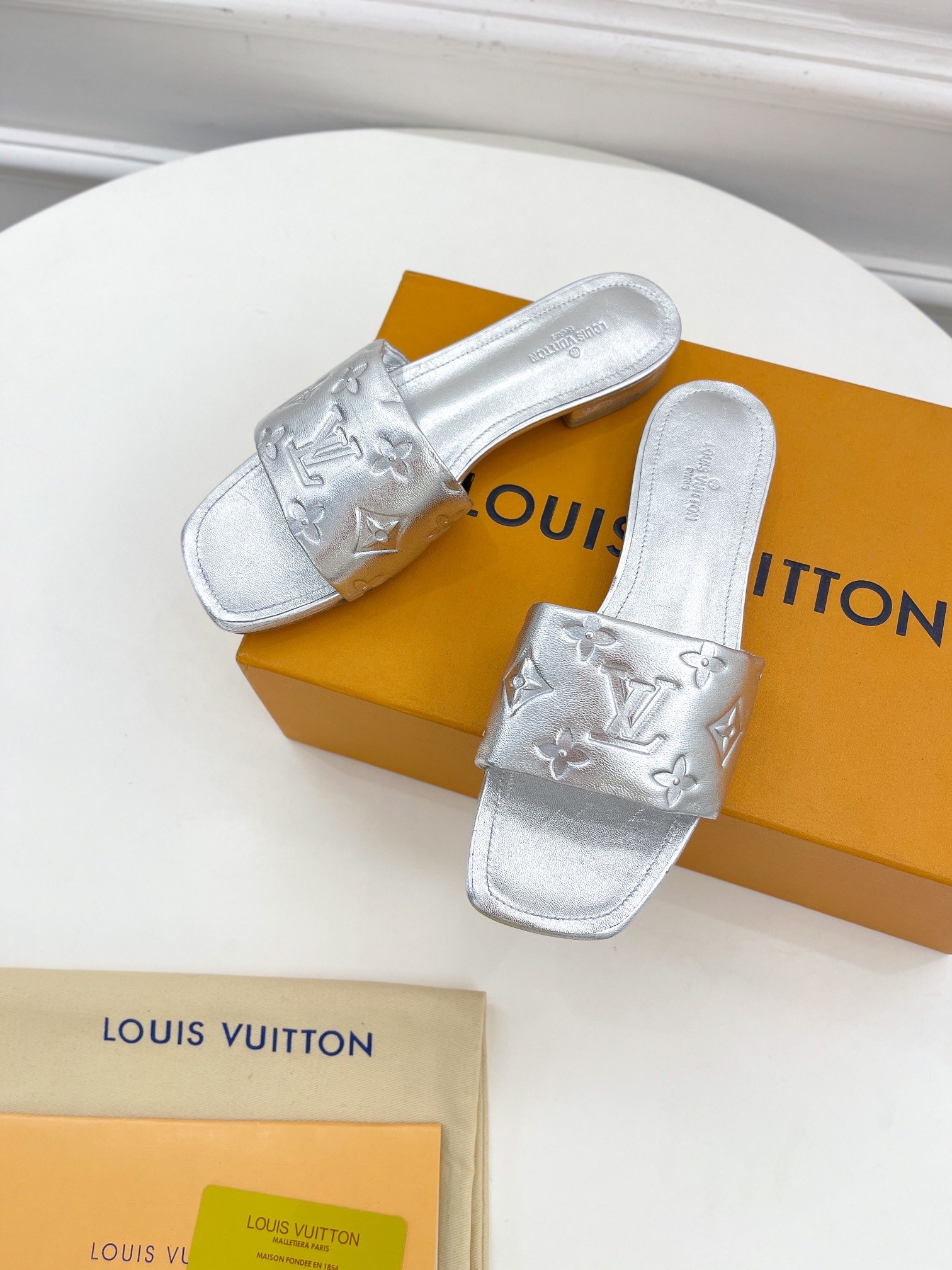Louis Vuitton Women's Revival Flat Mule Sliver For Women LV 1A9QJG - Soul Replicas