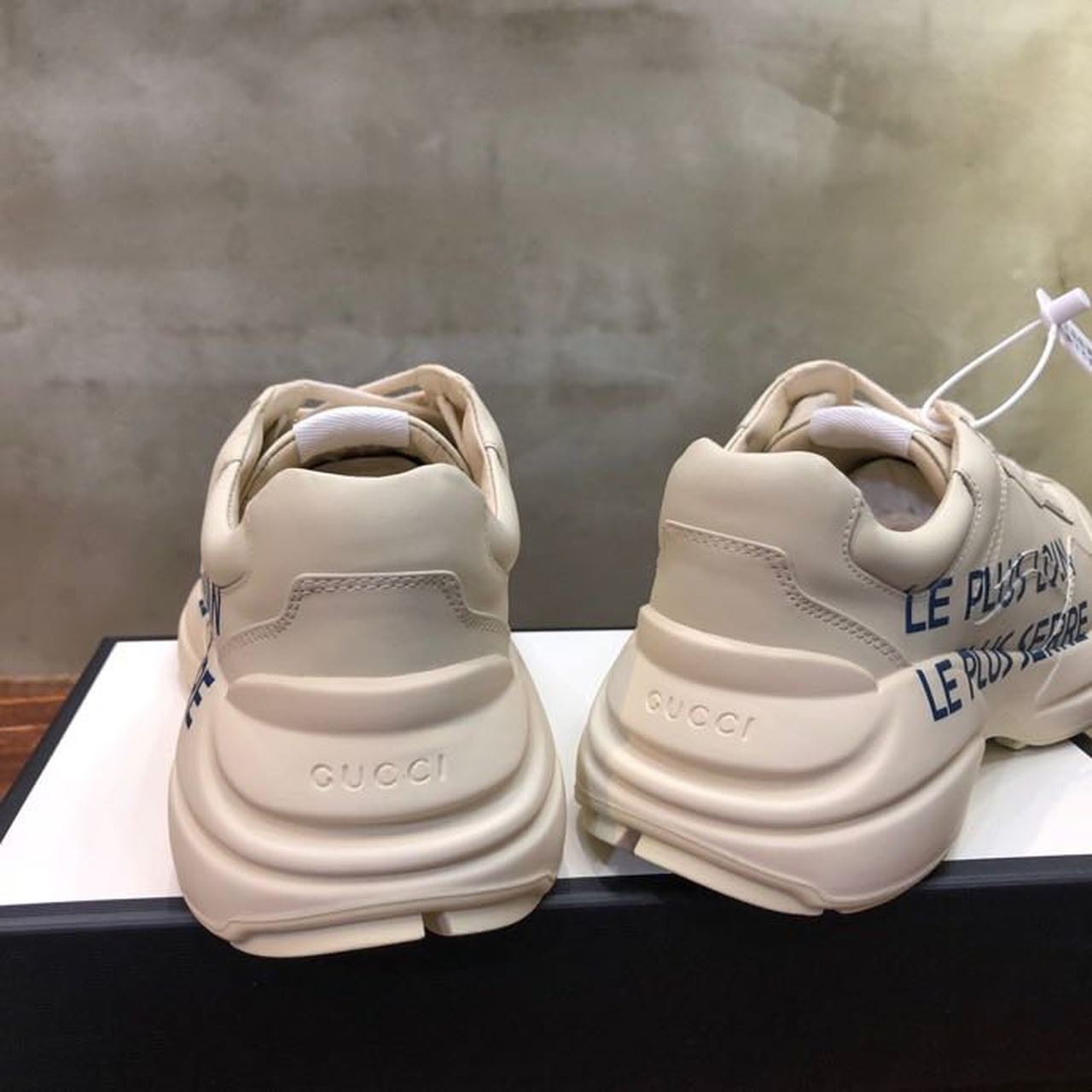 Gucci Le Plus Loin Rhyton Dad Sneakers Calfskin Leather Spring/Summer Collection Off White - Soul Replicas