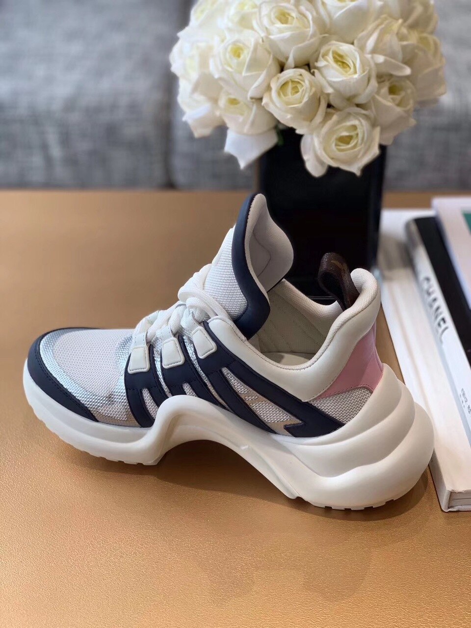 Louis Vuitton LV Archlight Sneaker Monogram Material Blue/White For Women LV - Soul Replicas