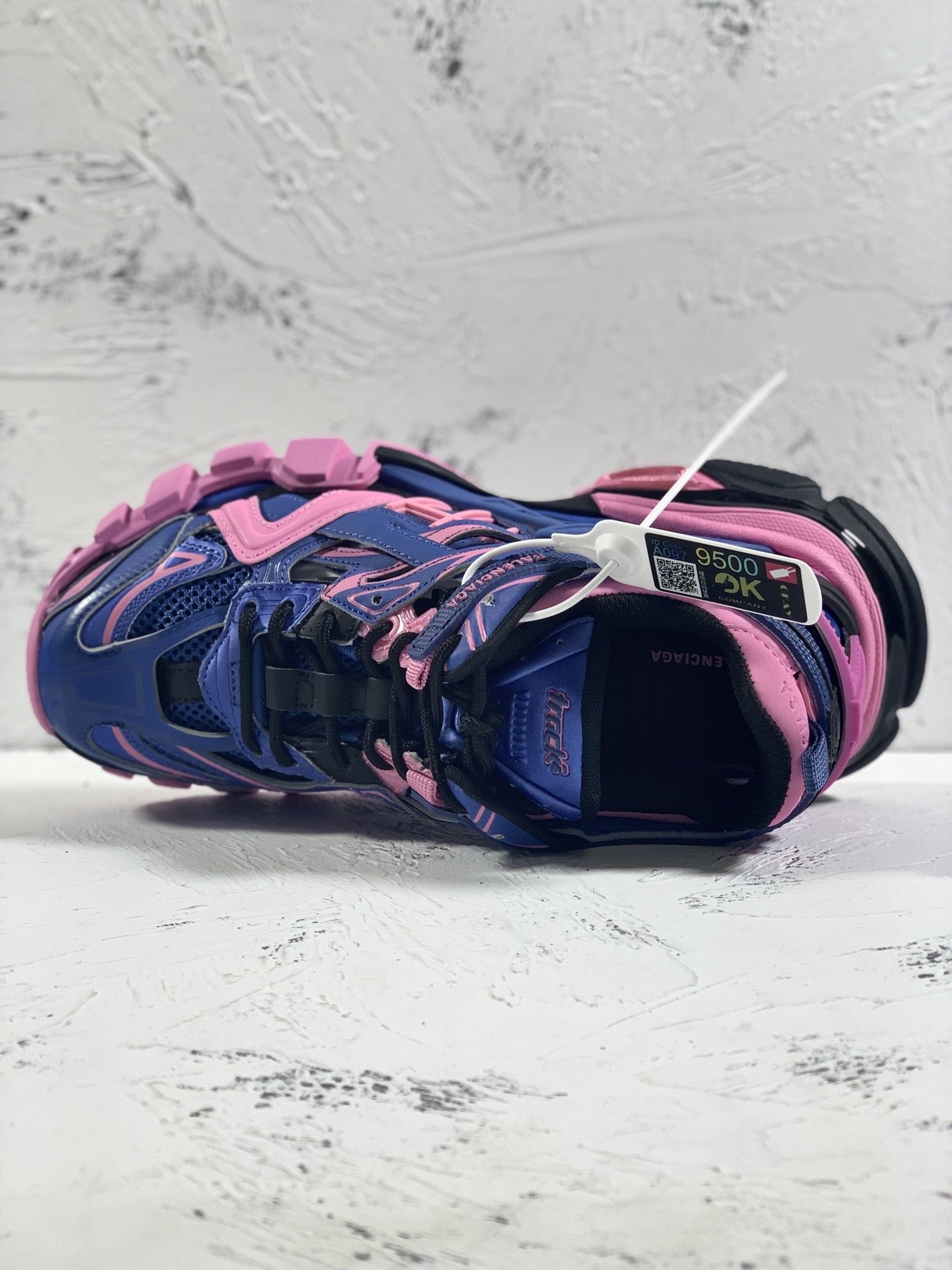 Balenciaga Track.2 Clear Sole Trainers Dark Purple For Women - Soul Replicas