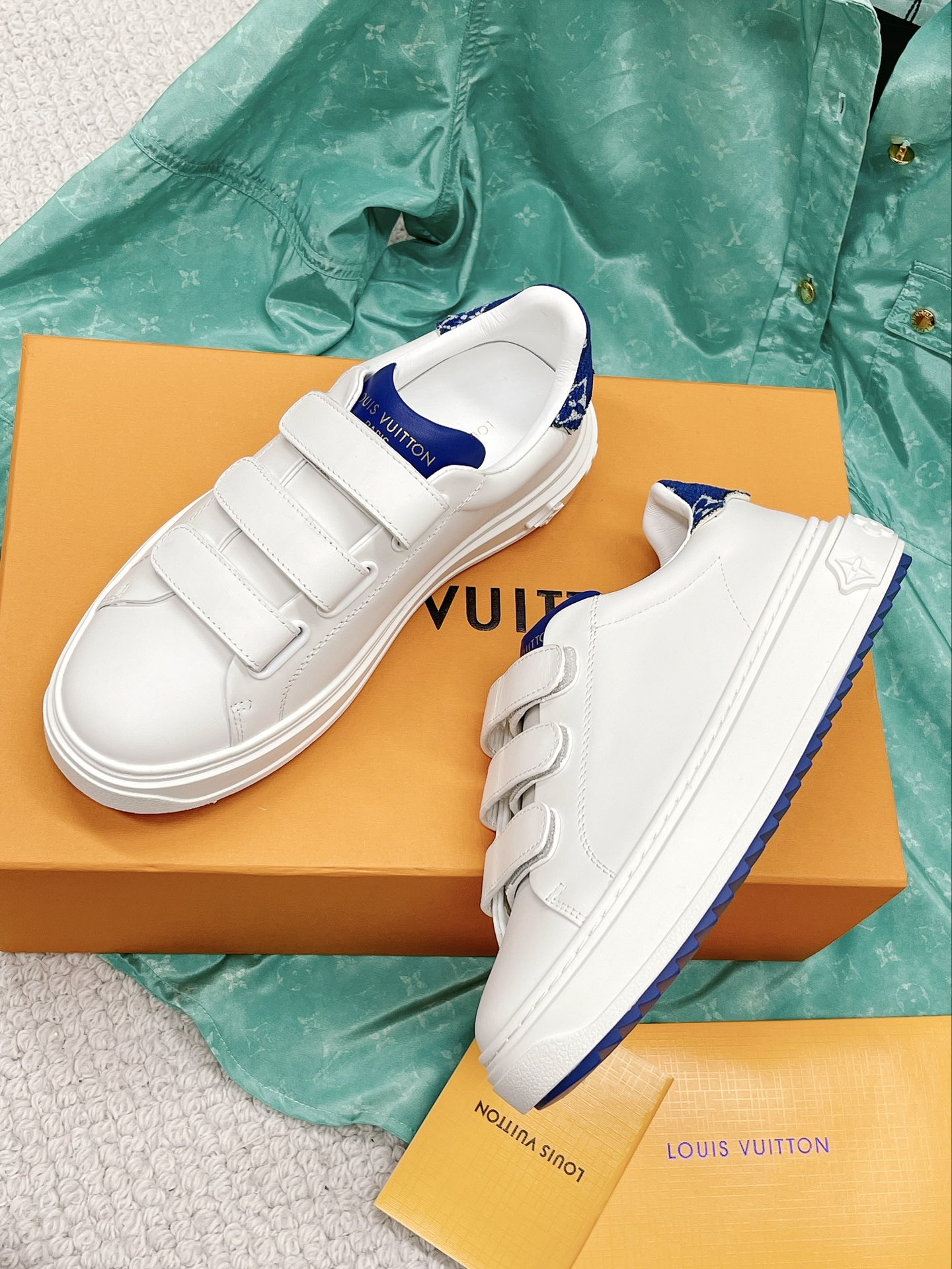 Louis Vuitton Women's Time Out Sneaker Blue For Women LV 1AADQ0 - Soul Replicas