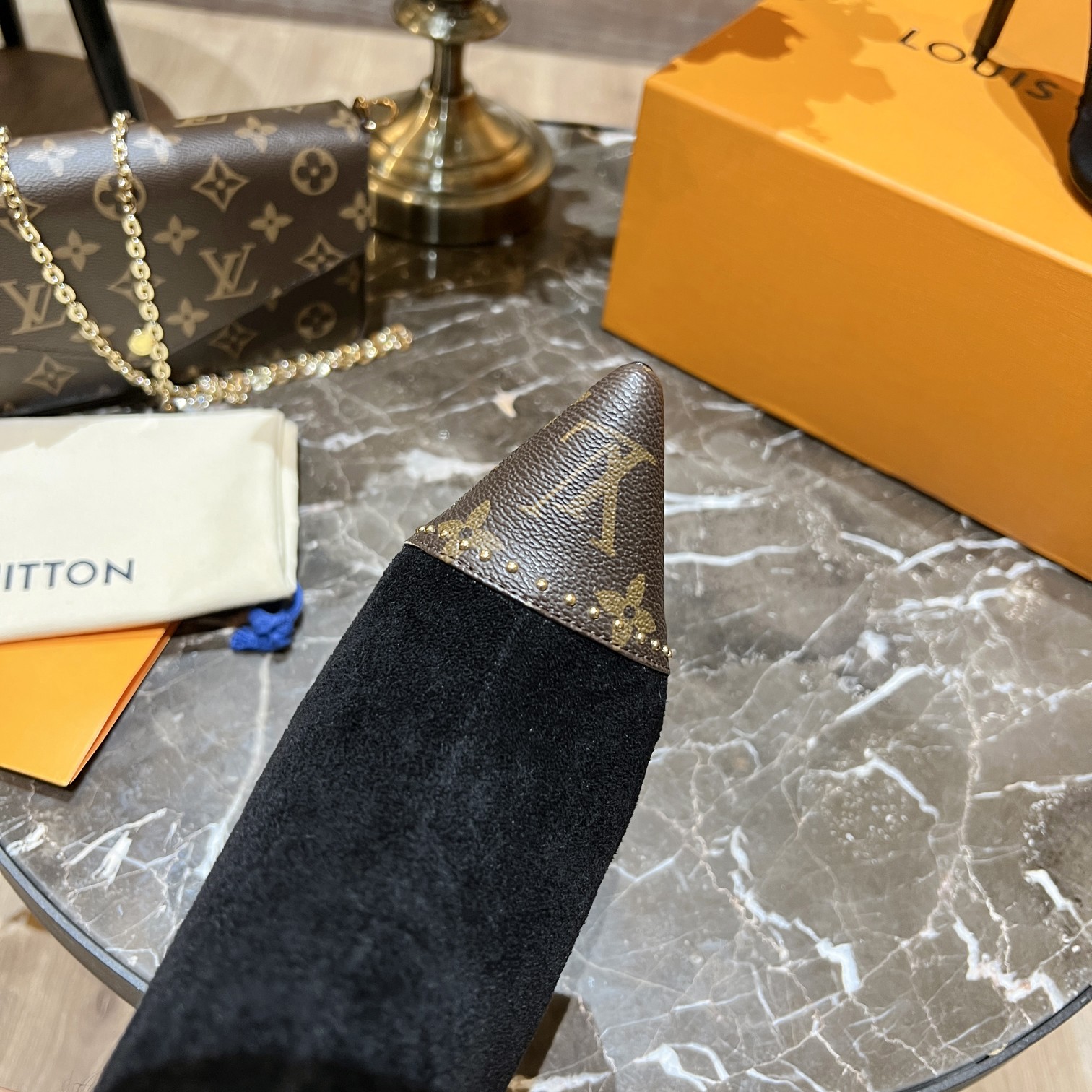 Louis Vuitton Women's Cherie Ankle Boots Black For Women LV - Soul Replicas