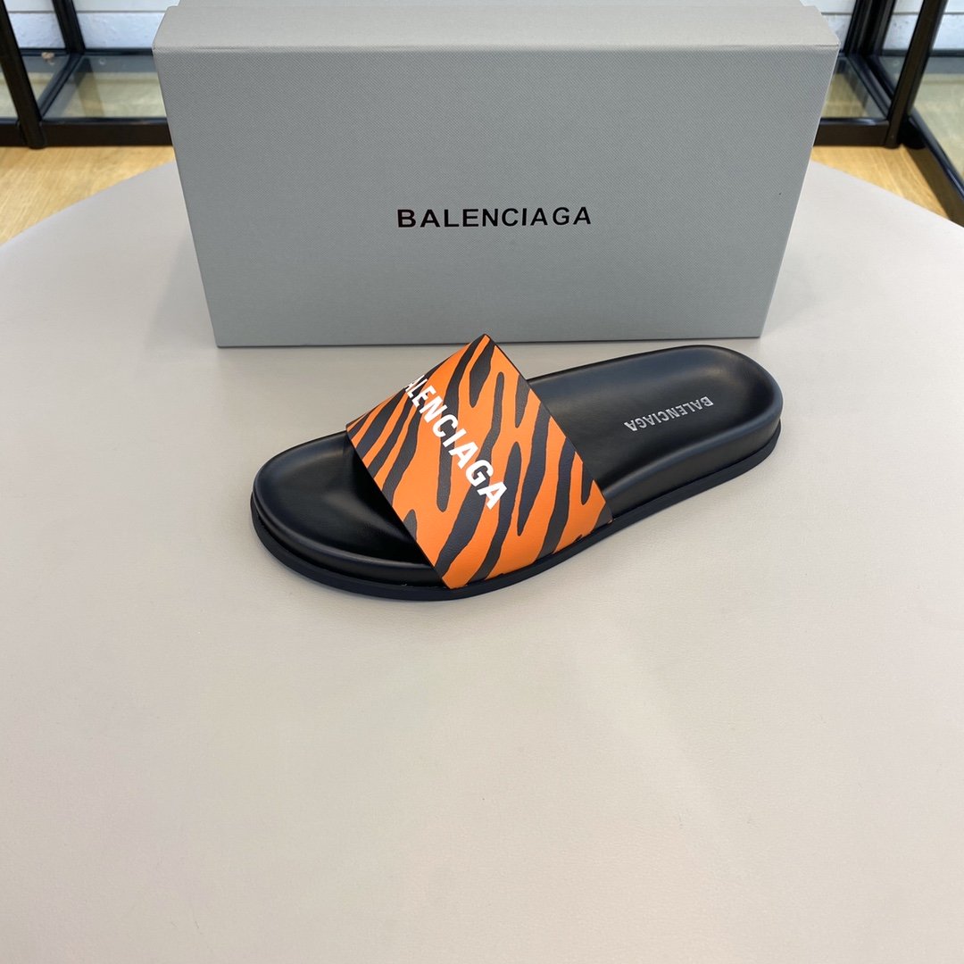 Balenciaga Slide Sandal Orange For Women - Soul Replicas
