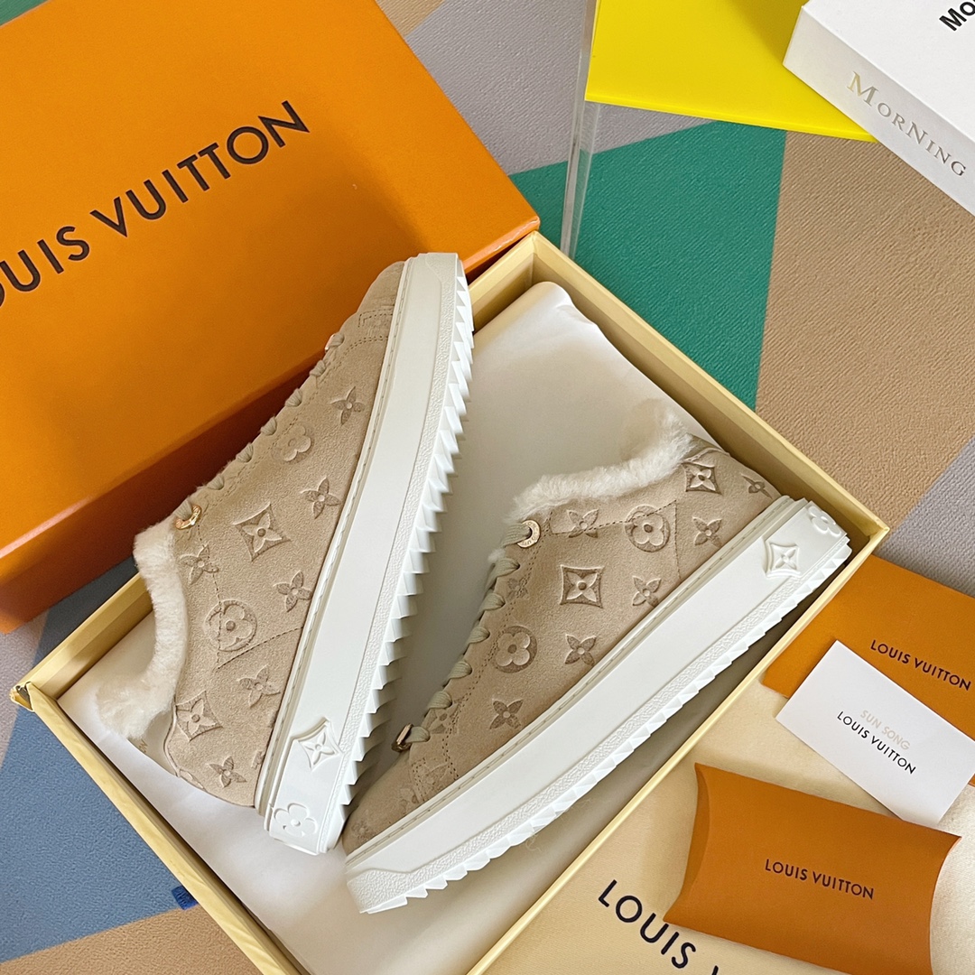 Louis Vuitton Women's Time Out Sneaker Beige For Women LV - Soul Replicas
