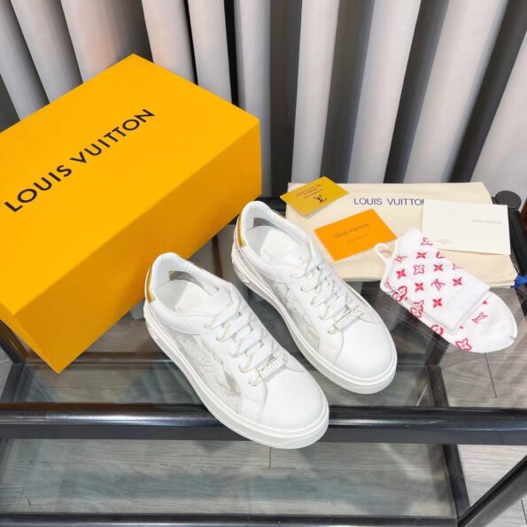 Louis Vuitton Women's Time Out Sneaker Gold For Women LV - Soul Replicas