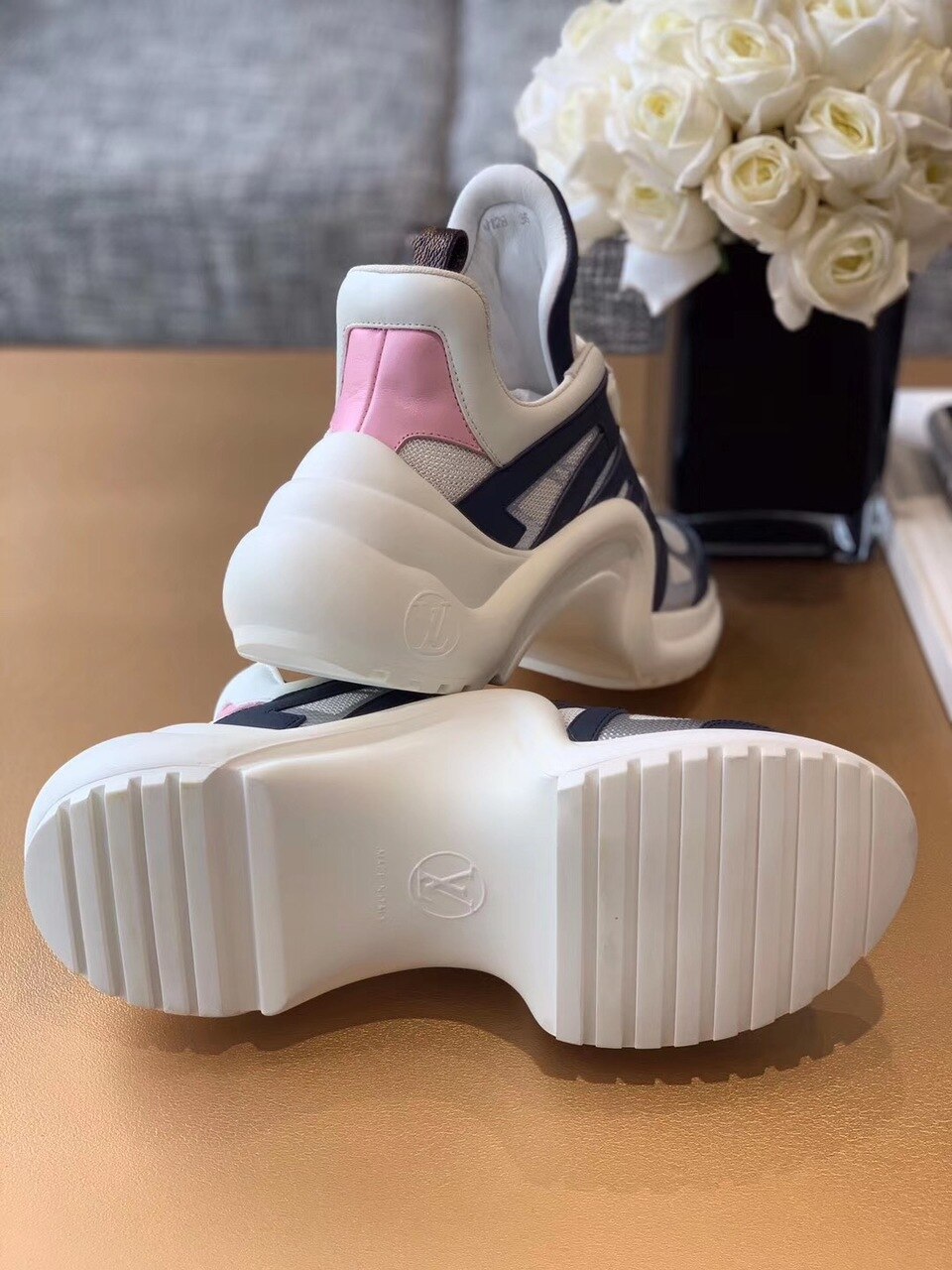 Louis Vuitton LV Archlight Sneaker Monogram Material Blue/White For Women LV - Soul Replicas