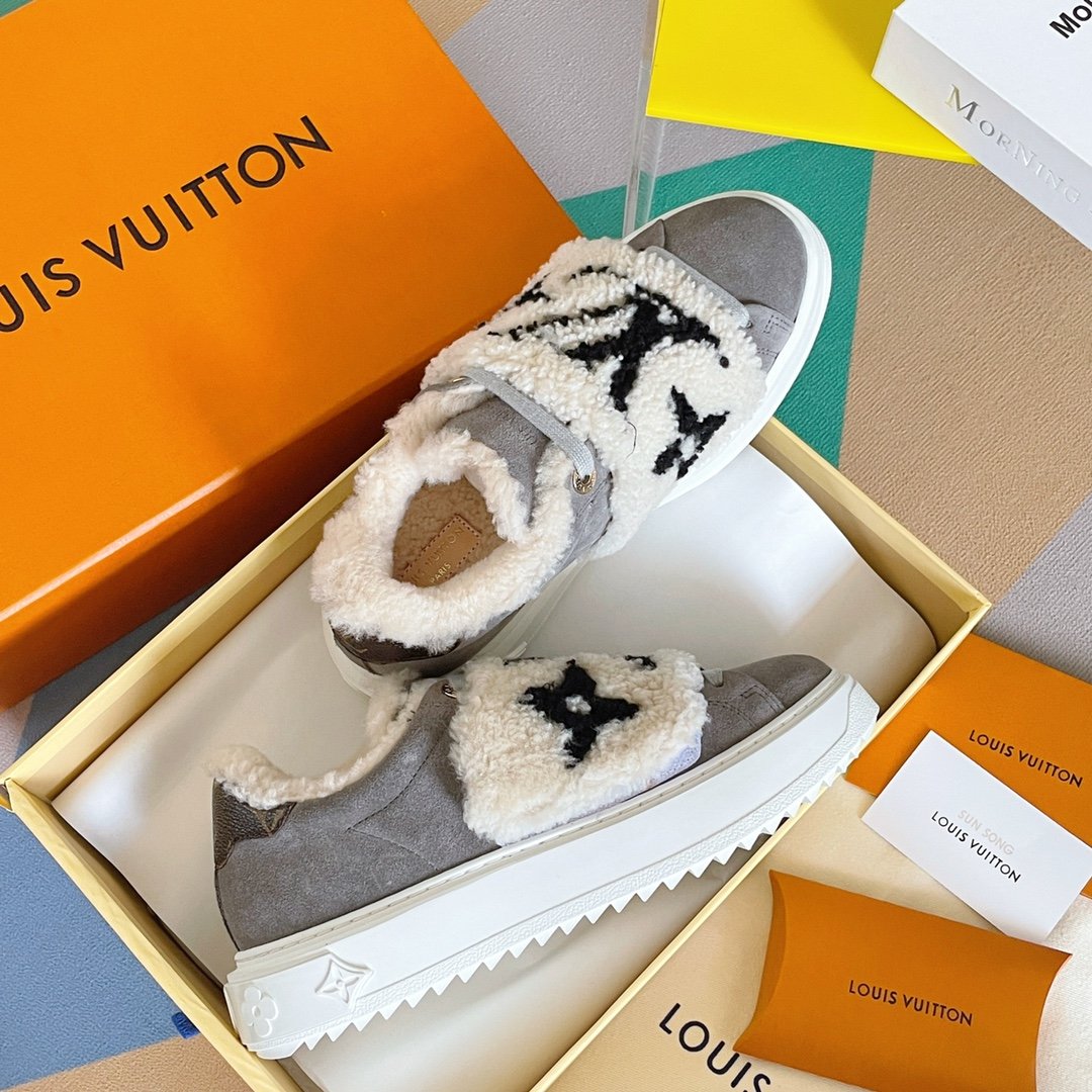 Louis Vuitton Women's Time Out Sneaker Grey For Women LV - Soul Replicas