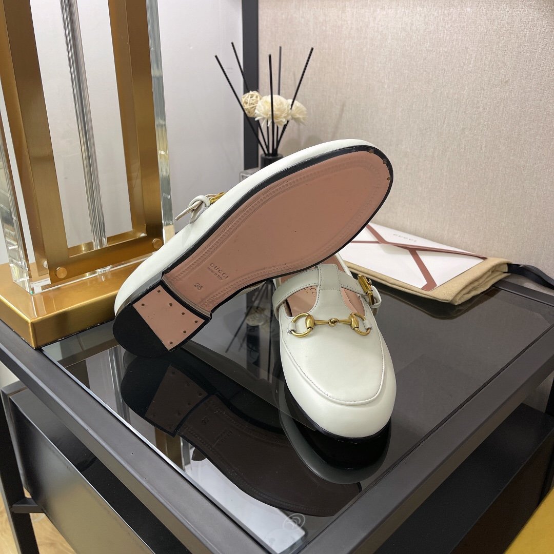 Gucci Jordan Loafer White For Women Gucci - Soul Replicas