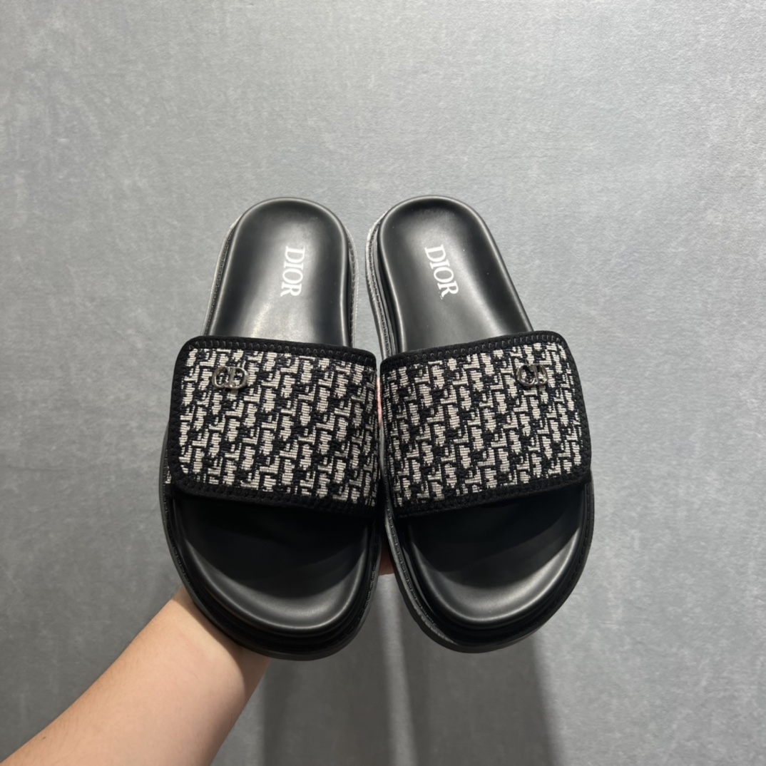 Christian Dior Alpha Sandal Black For Men CD - Soul Replicas