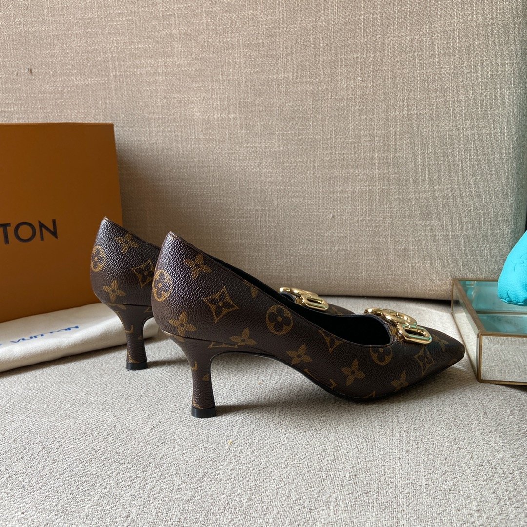 Louis Vuitton Women's Rotary Pump Cacao Brown For Women LV - Soul Replicas