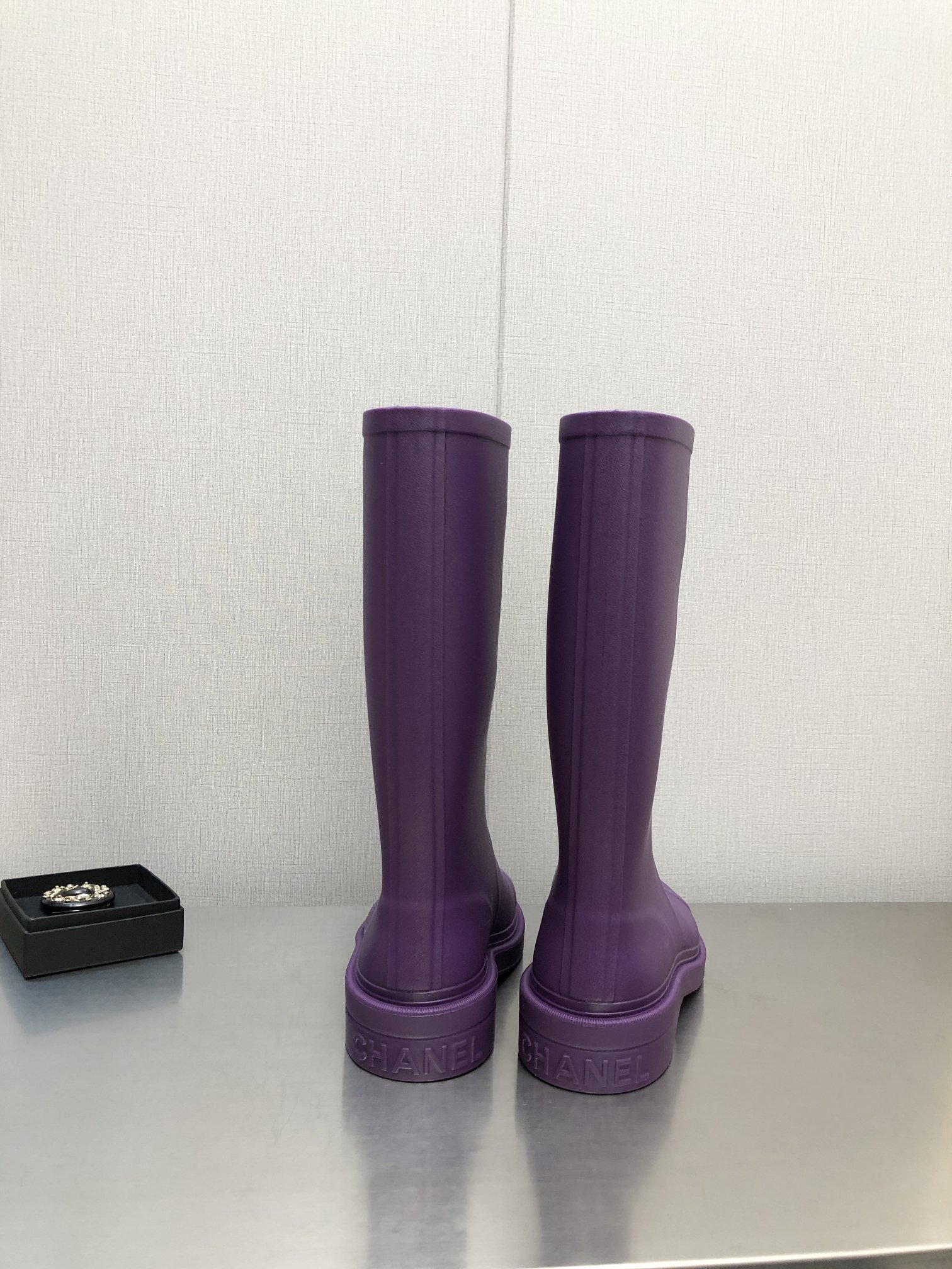 Chanel Women's Hight Boots Purple For Women - Soul Replicas