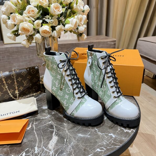 Louis Vuitton Women's Star Trail Ankle Boot Green For Women LV - Soul Replicas