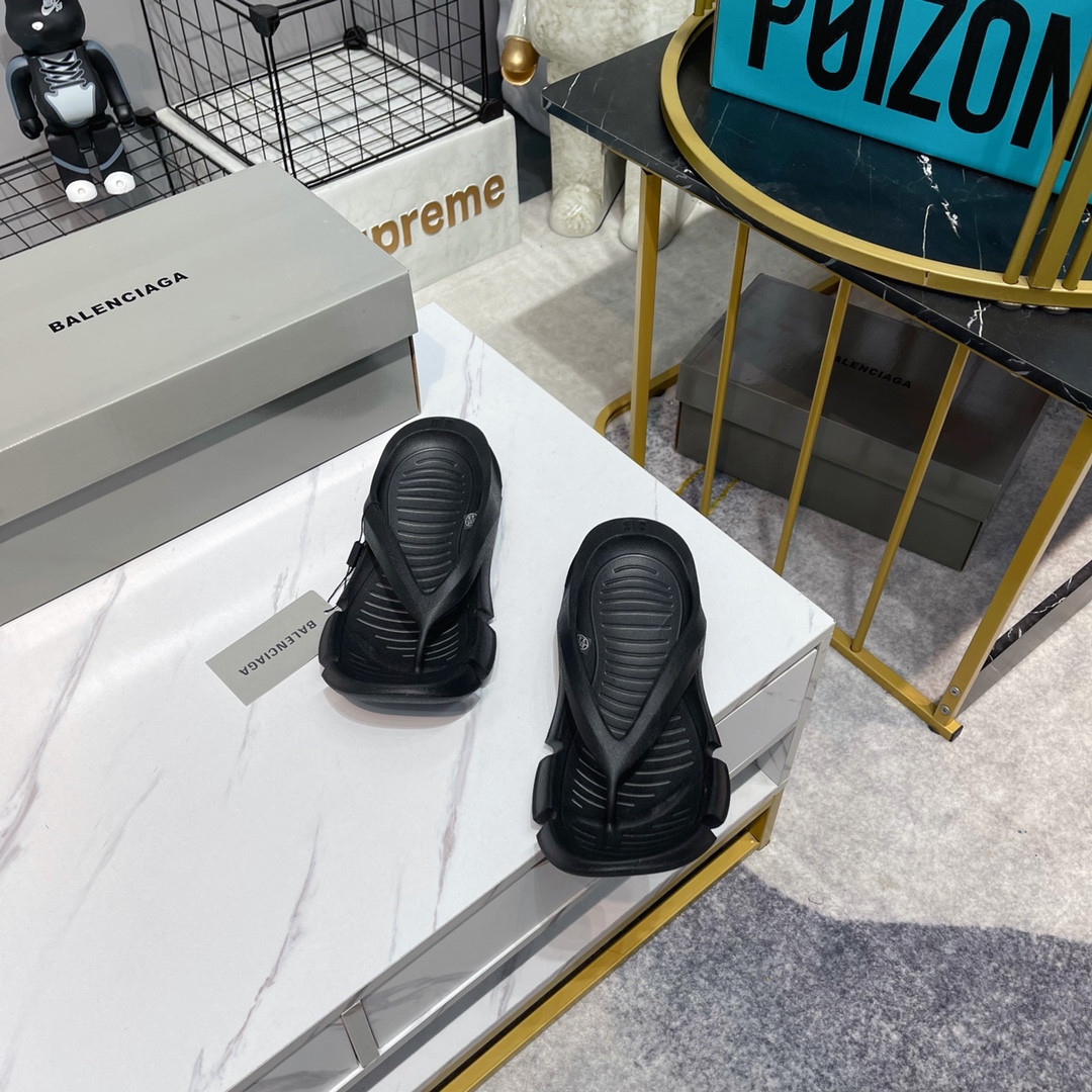 Balenciaga Slide Sandal Black For Women - Soul Replicas
