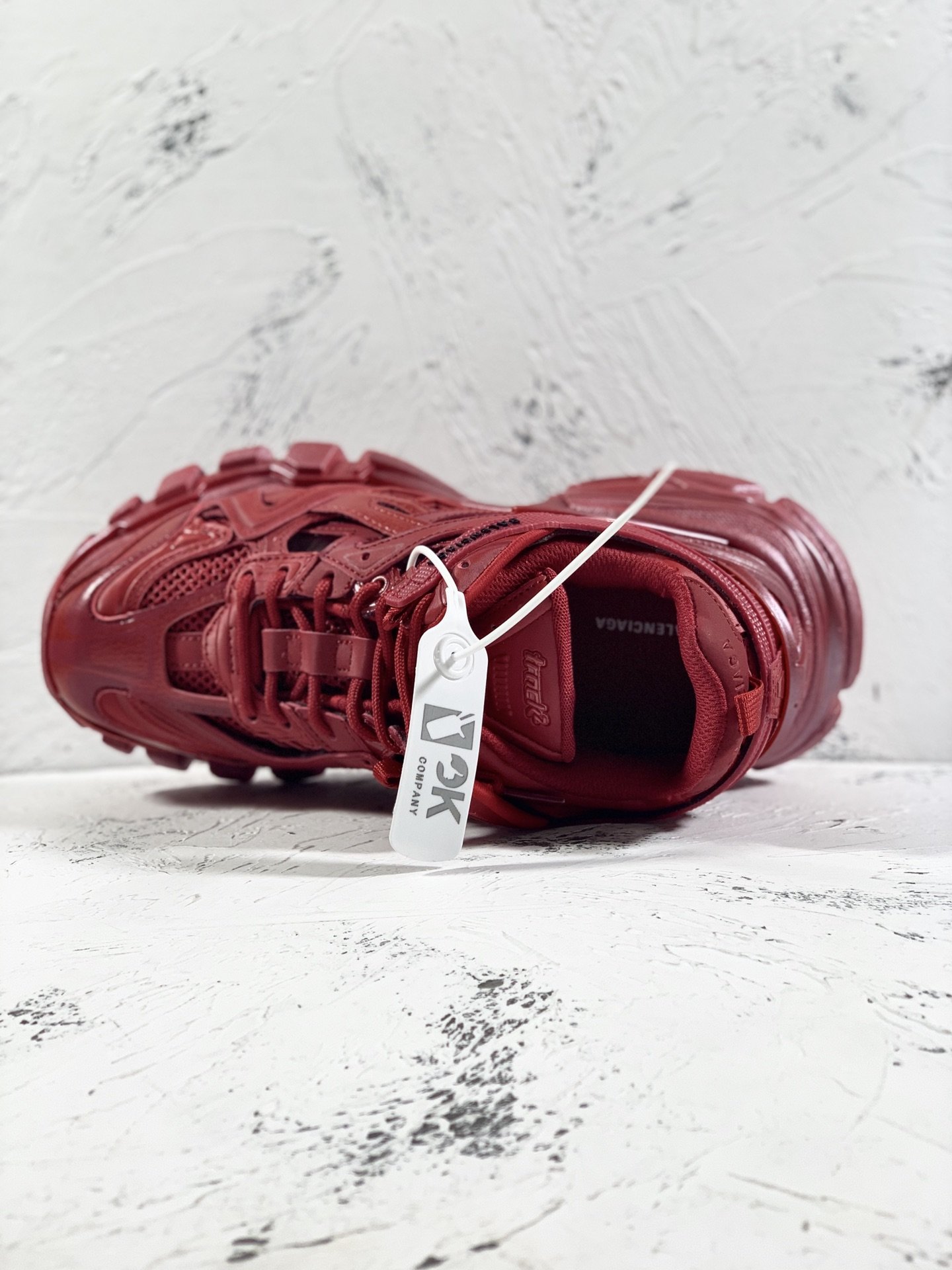 Balenciaga Track.2 Clear Sole Trainers Red For Women - Soul Replicas