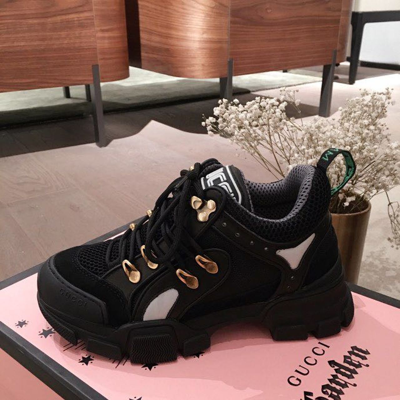 Gucci Flashtrek Gucci Sneakers Black For Women Gucci - Soul Replicas