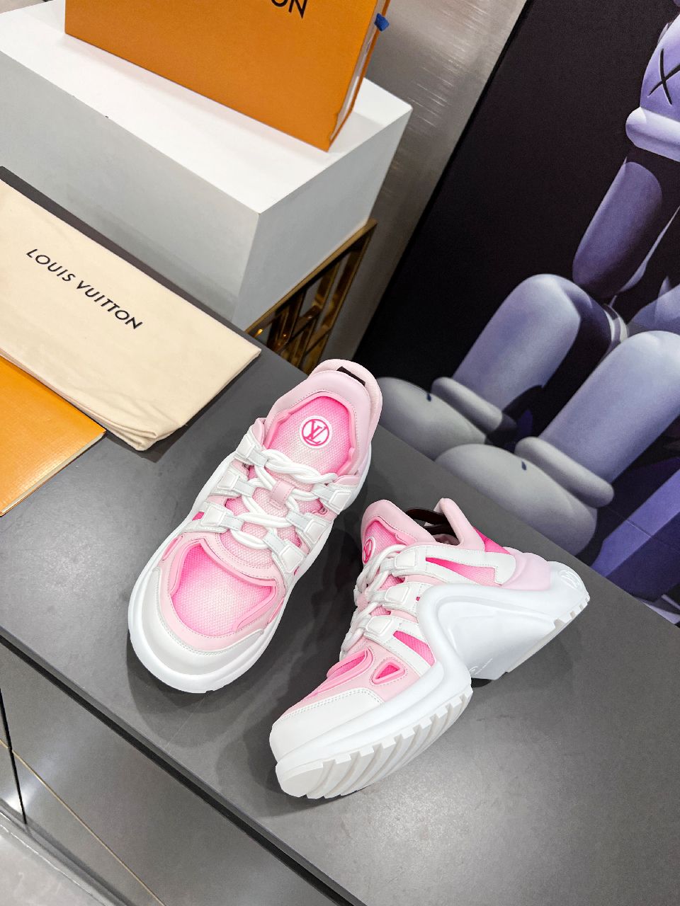 Louis Vuitton Women's LV Archlight Sneaker Pink For Women LV 1A9RUV - Soul Replicas