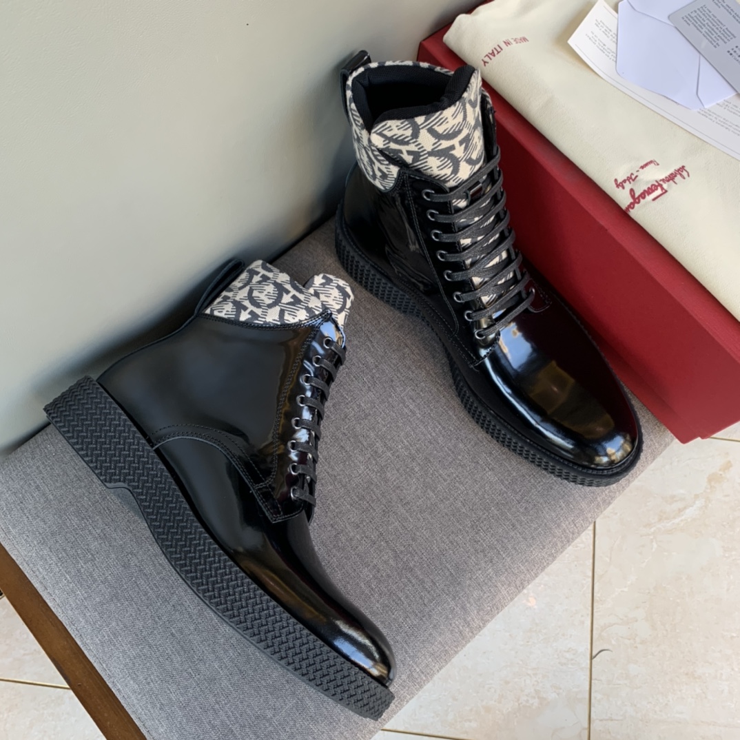 Christian Dior Ankle Boot Shiny Black For Men CD - Soul Replicas