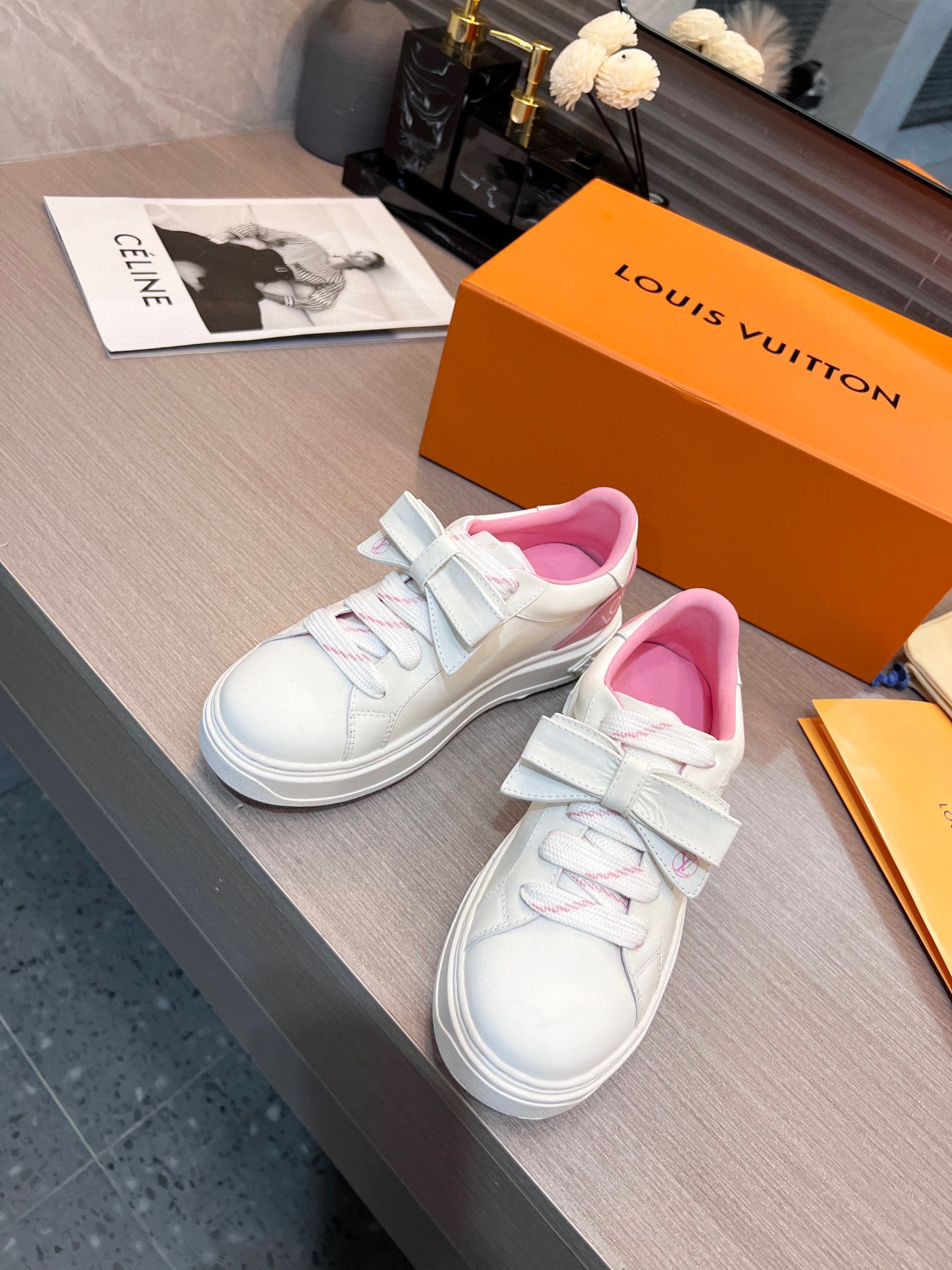 Louis Vuitton Women's Time Out Sneaker Pink For Women LV - Soul Replicas