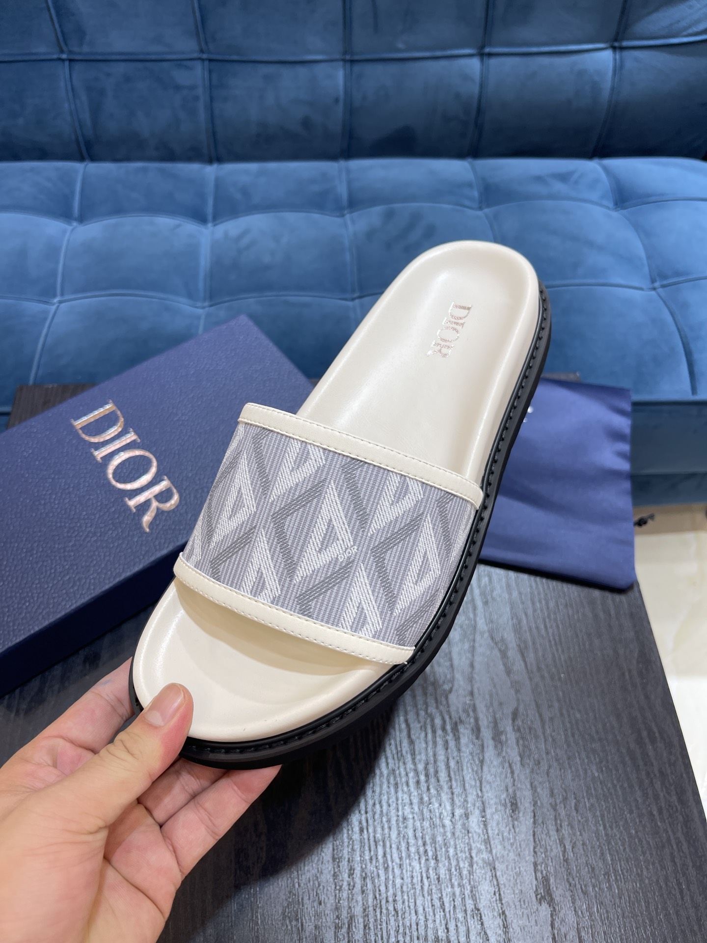 Christian Dior Aqua Sandal White For Men CD - Soul Replicas