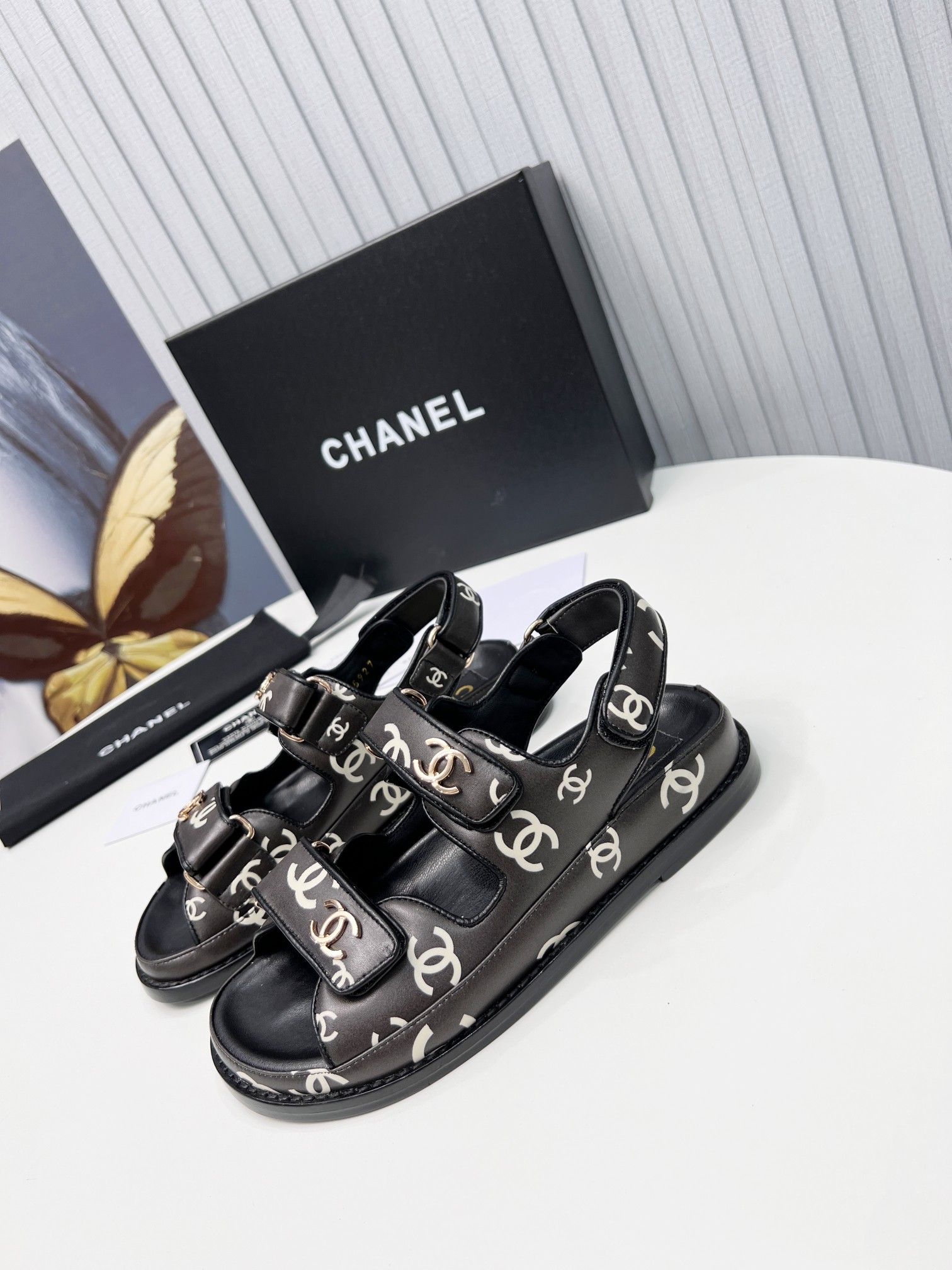 Chanel Women's Sandals Black For Women - Soul Replicas