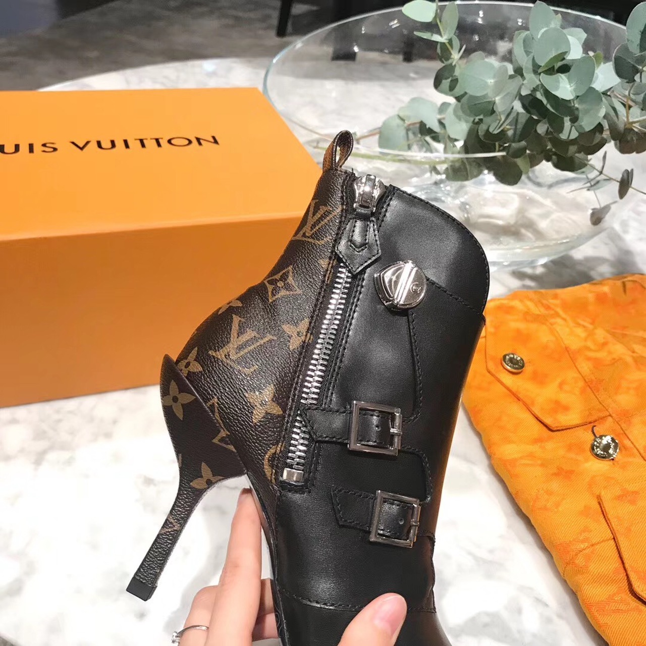 Louis Vuitton LV Janet Ankle Boot Black For Women LV - Soul Replicas