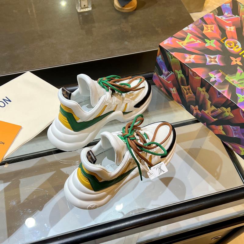 Louis Vuitton Women's LV Archlight Sneaker White And Green For Women LV - Soul Replicas