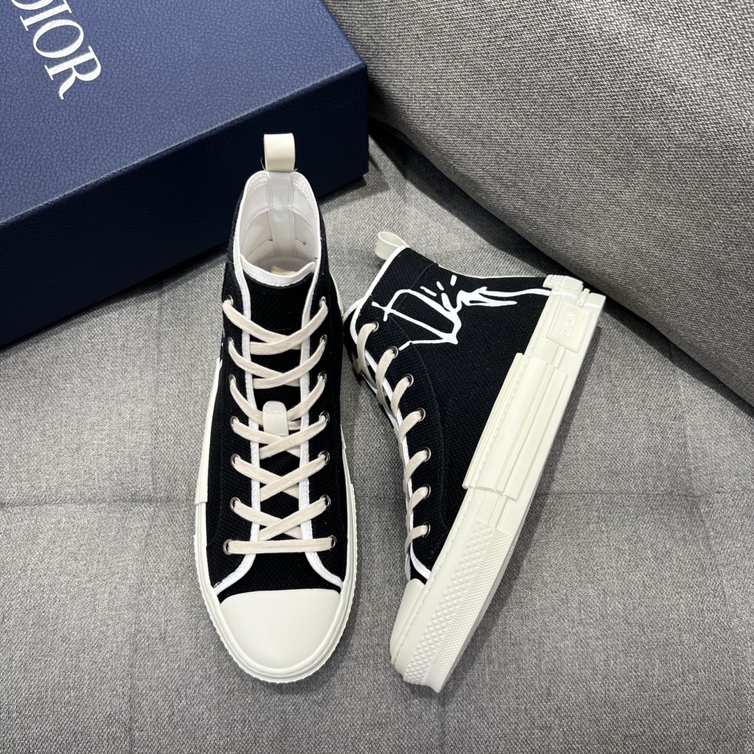 Christian Dior B23 Cactus Jack Dior High-Top Sneaker Black For Men CD 3SH126ZOI_H961 - Soul Replicas
