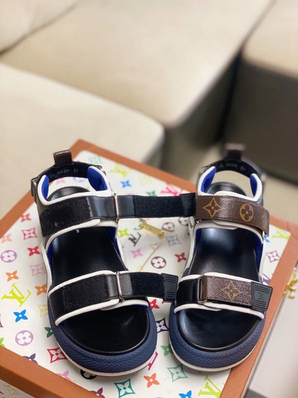 Louis Vuitton LV Archlight Flat Sandal Satin Black/Brown For Women LV - Soul Replicas