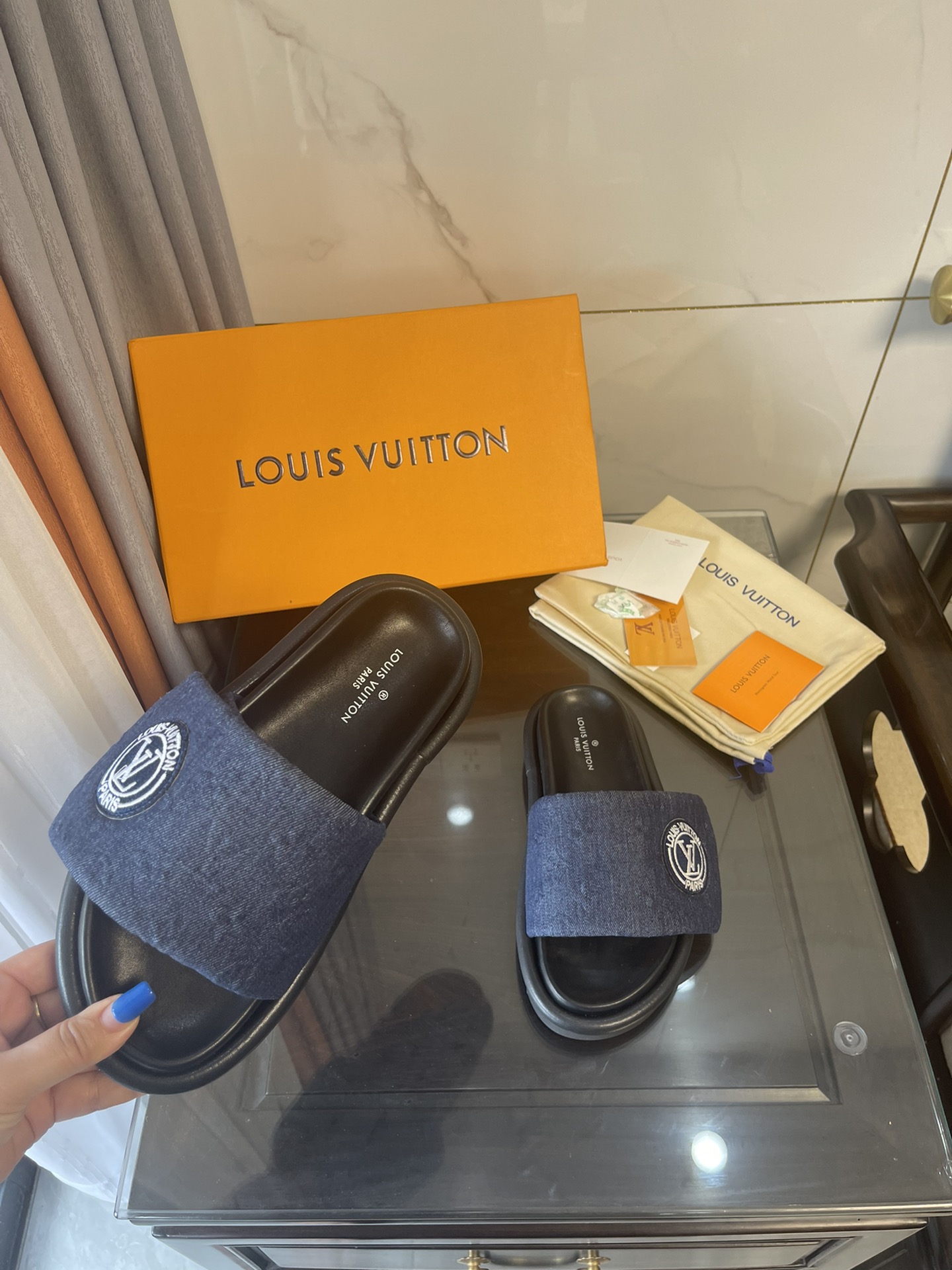 Louis Vuitton Women's Pool Pillow Comfort Mule Blue For Women LV - Soul Replicas