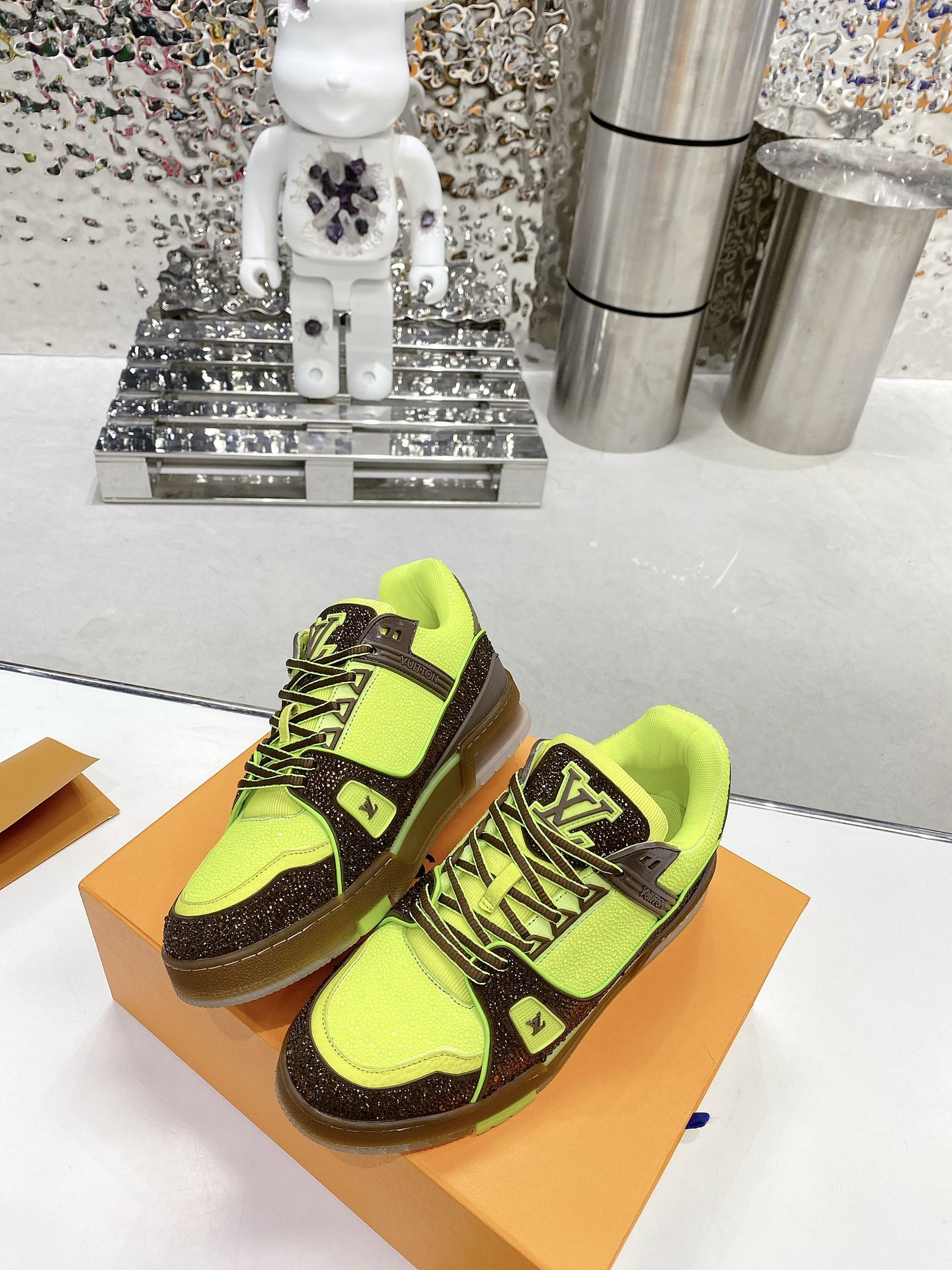 Louis Vuitton Women's LV Trainers Yellow For Women LV - Soul Replicas