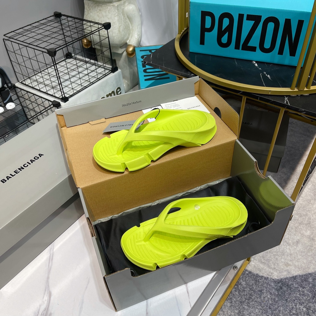 Balenciaga Slide Sandal Yellow For Women - Soul Replicas