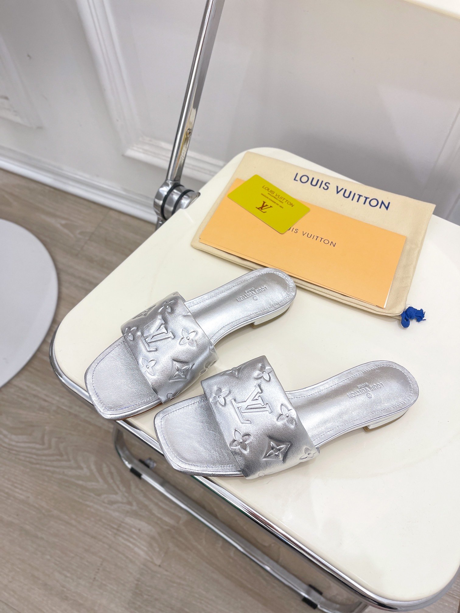 Louis Vuitton Women's Revival Flat Mule Sliver For Women LV 1A9QJG - Soul Replicas