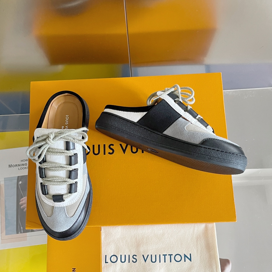Louis Vuitton Women's Lous Sneakers Black For Women LV - Soul Replicas