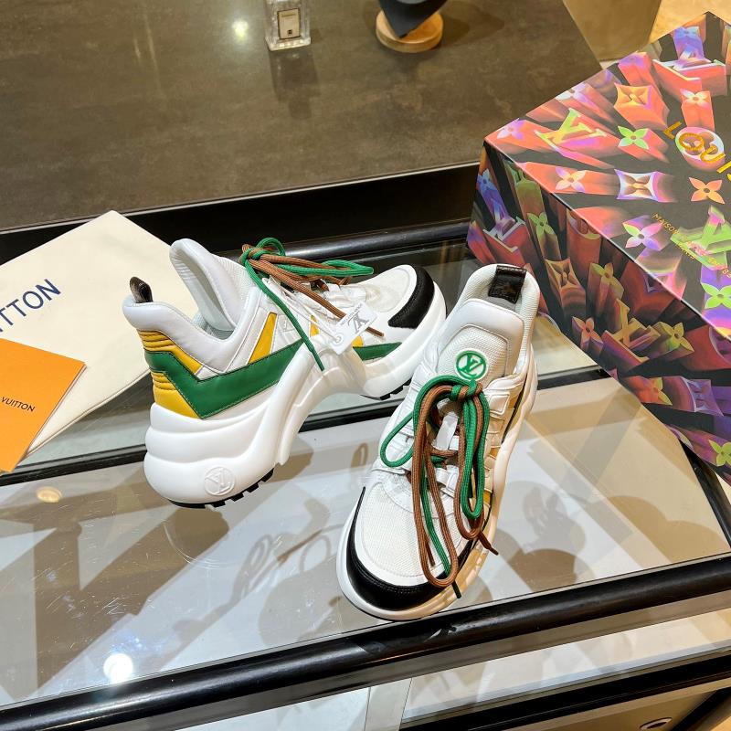 Louis Vuitton Women's LV Archlight Sneaker White And Green For Women LV - Soul Replicas